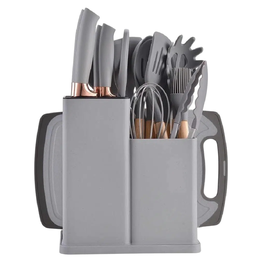 19 Pcs Silicone Kitchen Utensil Set Bangladesh