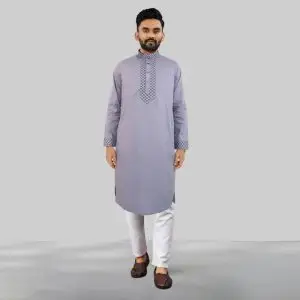 Buy Ash Colour Panjabi for Men Online