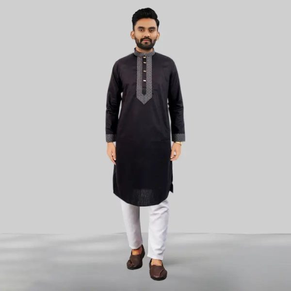 Buy Black Panjabi for Men Online in Bangladesh